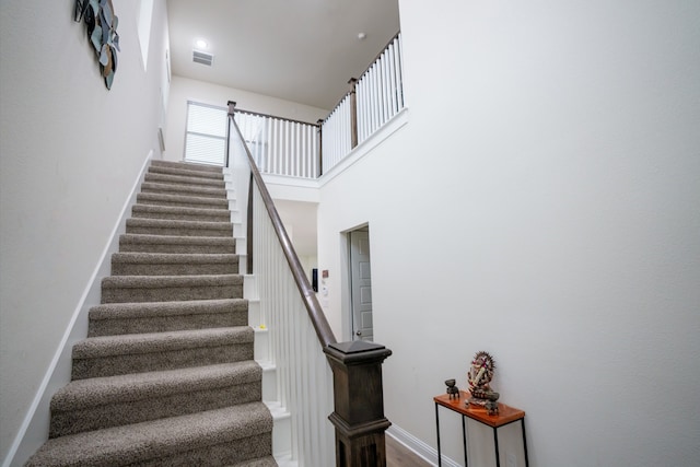 4569 Wilbarger St, Plano, TX 75024 - stairway with baseboards