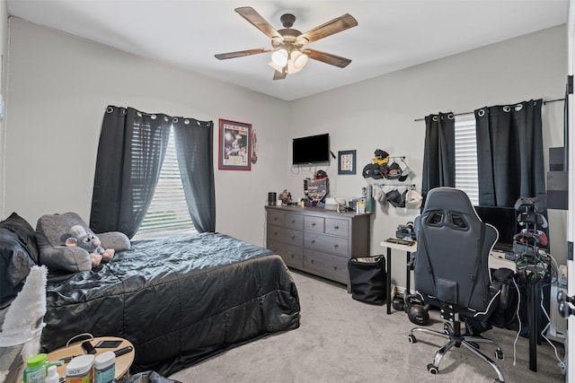 3407 Holbrook Rd, Springtown, TX 76082 - bedroom with carpet flooring and ceiling fan
