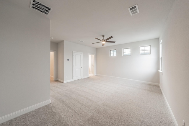 9709 Thorncrown Ln, Fort Worth, TX 76179 - unfurnished room with light carpet, a ceiling fan, and baseboards