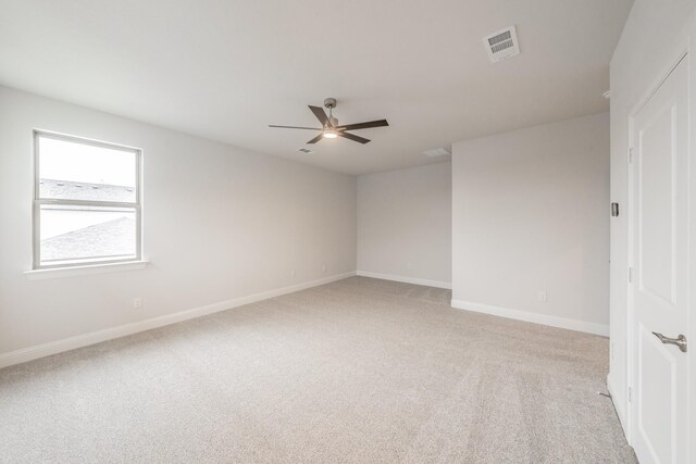 9709 Thorncrown Ln, Fort Worth, TX 76179 - empty room with a ceiling fan, light carpet, and baseboards
