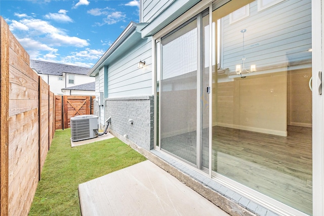 9709 Thorncrown Ln, Fort Worth, TX 76179 - view of yard with central AC and a patio area
