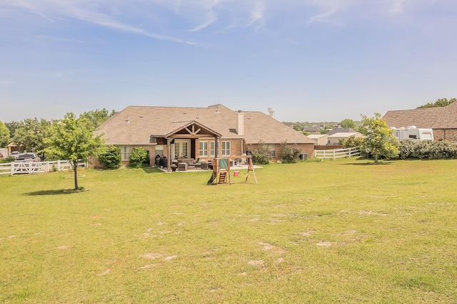1132 Mount Ln, Rhome, TX 76078 - view of yard with a patio area
