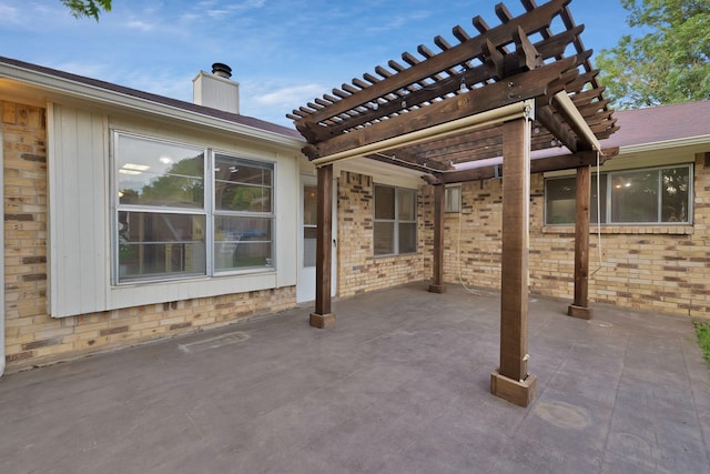 7357 Channel View Dr, Fort Worth, TX 76133 - view of patio / terrace with a pergola