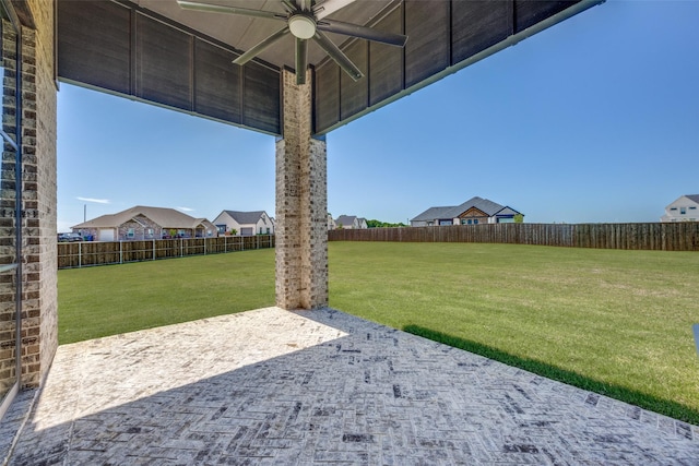 145 Chisolm Trl, Pottsboro, TX 75076 - view of patio / terrace featuring a ceiling fan
