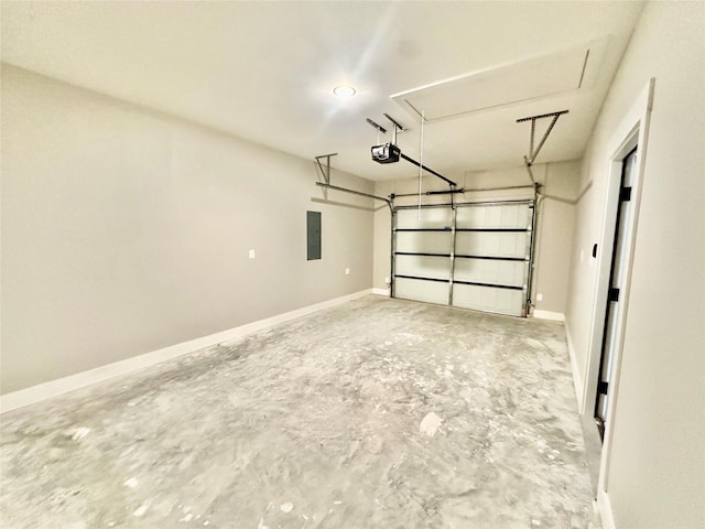 913 Carter, Sulphur Springs, TX 75482 - garage with a garage door opener, electric panel, and baseboards