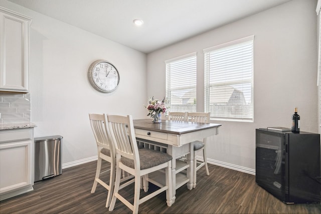 1904 Tomahawk Trl, Aubrey, TX 76227 - dining room featuring baseboards and dark wood-style flooring