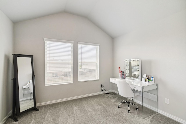 1904 Tomahawk Trl, Aubrey, TX 76227 - carpeted office space with vaulted ceiling and baseboards