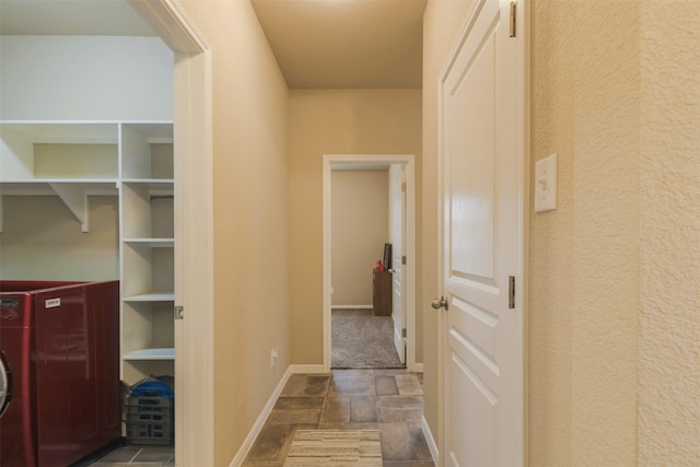 7314 Boulder Star Way, Temple, TX 76502 - corridor with baseboards and stone finish flooring