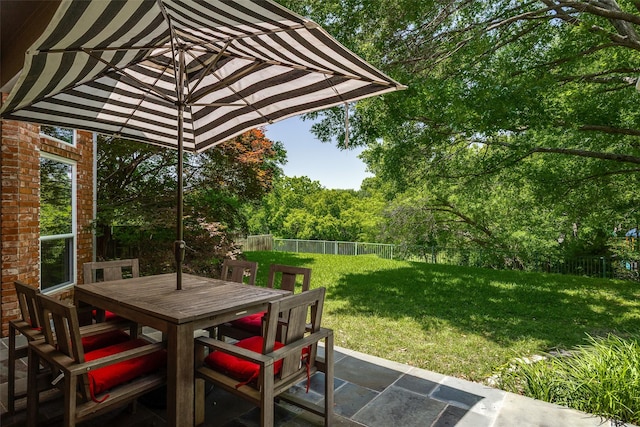 7207 Abrams Place Ct, Dallas, TX 75231 - view of patio with outdoor dining space
