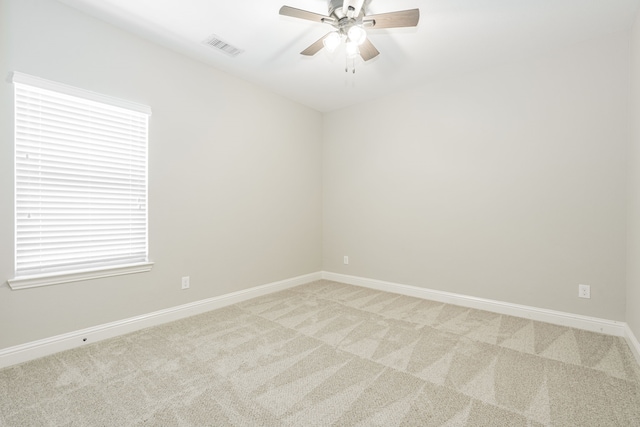713 Calm Crest Dr, Rockwall, TX 75087 - unfurnished room with ceiling fan, light colored carpet, and baseboards