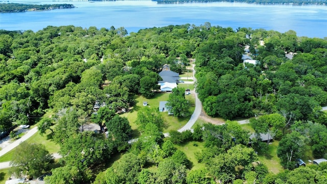 816 Bradleys Bnd, Tool, TX 75143 - aerial overview of property's location featuring a large body of water and a heavily wooded area