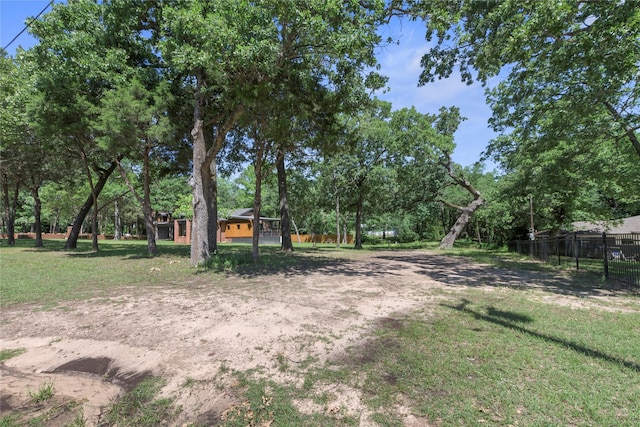 401 Tangle Dr, Tool, TX 75143 - view of yard with view of wooded area