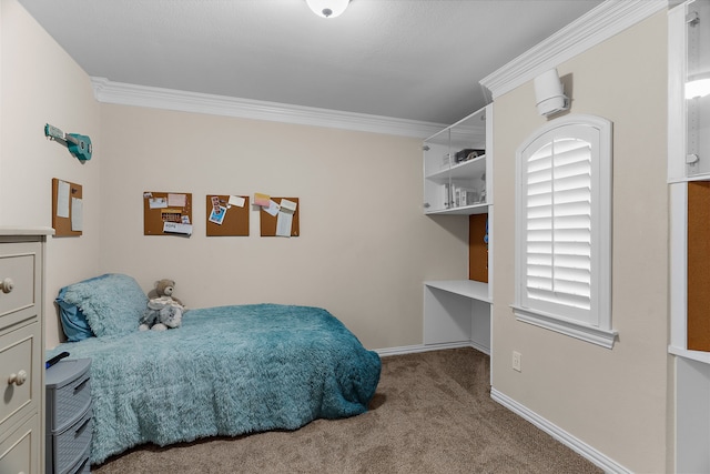1730 Monaco Dr, Allen, TX 75002 - bedroom with carpet flooring, ornamental molding, and baseboards