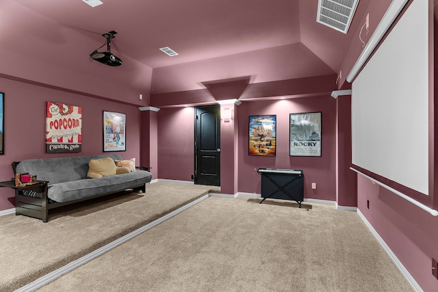 1730 Monaco Dr, Allen, TX 75002 - carpeted cinema with baseboards and decorative columns