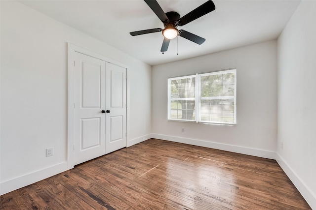 4320 Carmel Ave, Fort Worth, TX 76119 - unfurnished bedroom featuring wood finished floors, baseboards, and a closet