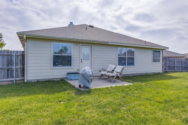 14320 Polo Ranch St, Fort Worth, TX 76052 - back of property featuring a patio and a shingled roof