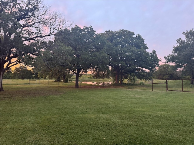 1668 Poe Prairie Rd, Millsap, TX 76066 - view of yard at dusk