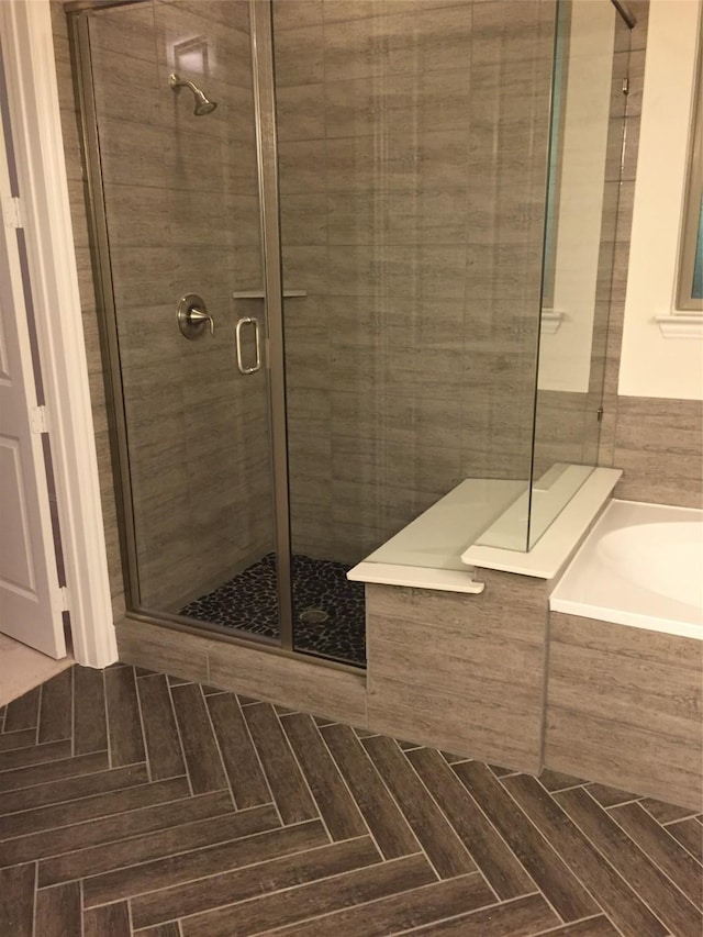 4158 Kate Dr, Frisco, TX 75034 - bathroom featuring a shower stall and a garden tub
