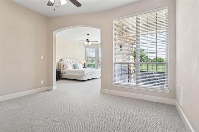801 Shadow Hill Dr, Prosper, TX 75078 - bedroom featuring carpet flooring, baseboards, and ceiling fan