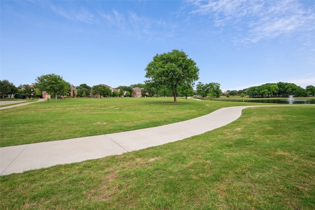 801 Shadow Hill Dr, Prosper, TX 75078 - view of home's community with a water view and a yard