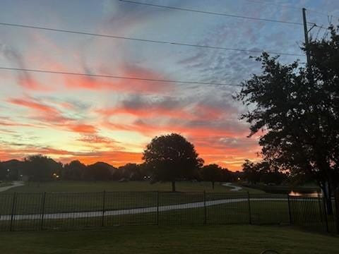 801 Shadow Hill Dr, Prosper, TX 75078 - view of yard at dusk