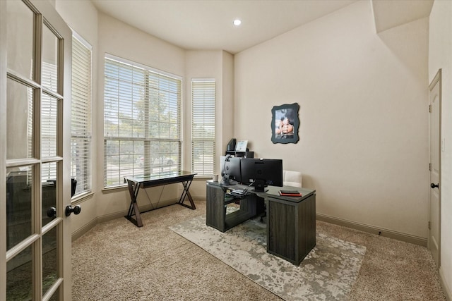 416 Fairway Bluff Dr, Wylie, TX 75098 - office space featuring carpet, plenty of natural light, and recessed lighting