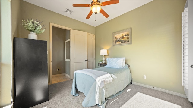 12046 Erin Ln, Fort Worth, TX 76179 - carpeted bedroom featuring baseboards and ceiling fan