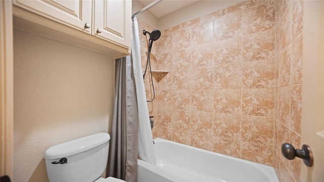 12046 Erin Ln, Fort Worth, TX 76179 - bathroom with shower / bath combo with shower curtain and toilet