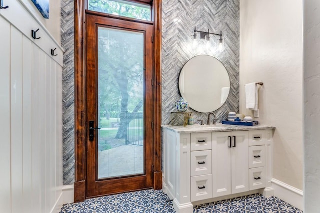 7212 John Mccain Rd, Colleyville, TX 76034 - bathroom featuring vanity and baseboards