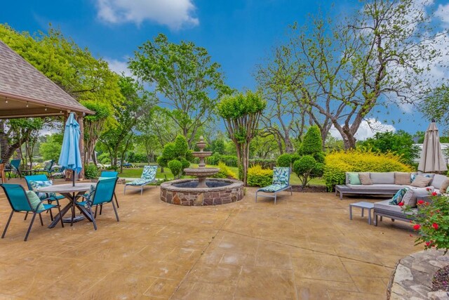 7212 John Mccain Rd, Colleyville, TX 76034 - view of patio / terrace with an outdoor hangout area