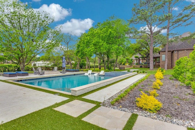 7212 John Mccain Rd, Colleyville, TX 76034 - outdoor pool featuring a patio area and a jacuzzi