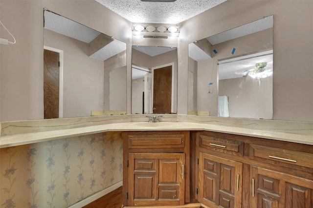 1717 Melrose St, Garland, TX 75042 - bathroom with vanity and wood finished floors