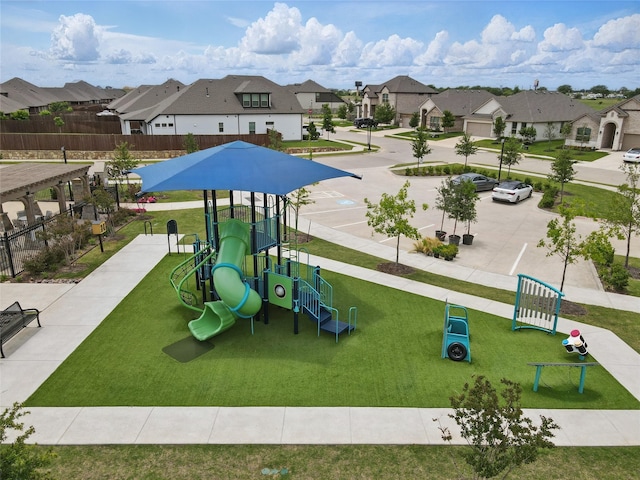 2172 Knightsgate Rd, Argyle, TX 76226 - community jungle gym with a residential view
