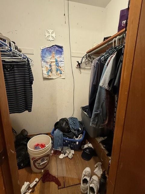 3524 Paramount St, North Richland Hills, TX 76117 - walk in closet with wood finished floors