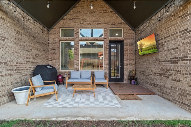 1105 Collared Dove Dr, Little Elm, TX 75068 - view of patio / terrace featuring an outdoor hangout area and a wooden deck
