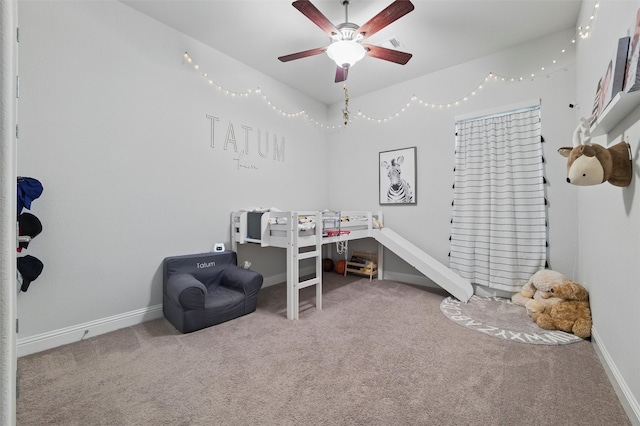 1105 Collared Dove Dr, Little Elm, TX 75068 - carpeted bedroom with baseboards and a ceiling fan
