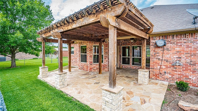 810 Prairie Wind Blvd, Stephenville, TX 76401 - view of patio / terrace with a pergola
