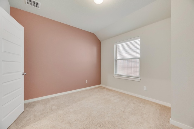 2122 Slow Stream Dr, Royse City, TX 75189 - carpeted spare room featuring vaulted ceiling and baseboards