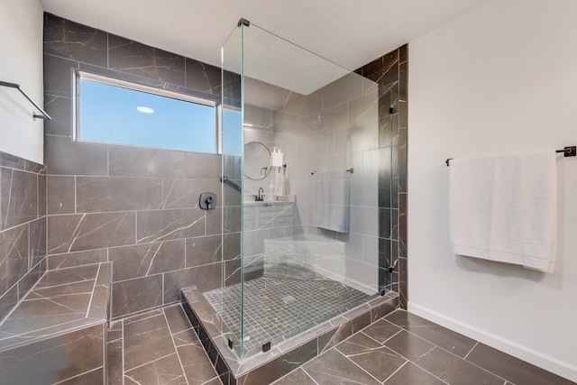 3732 Venera St, Fort Worth, TX 76106 - bathroom featuring a shower stall and baseboards