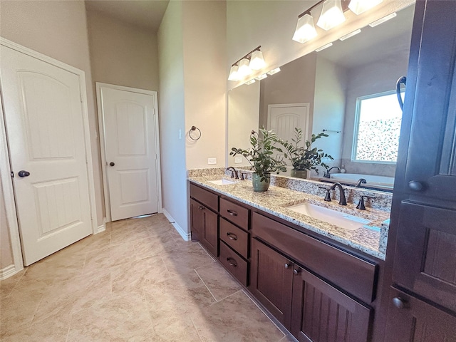 397 Hcr 2341, Abbott, TX 76621 - full bath with double vanity and a tub to relax in