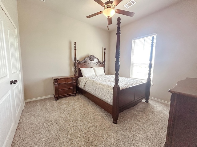 397 Hcr 2341, Abbott, TX 76621 - bedroom featuring light carpet, baseboards, and ceiling fan