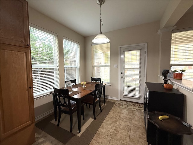 8608 Davis Dr, Frisco, TX 75036 - dining space featuring baseboards and light tile patterned floors