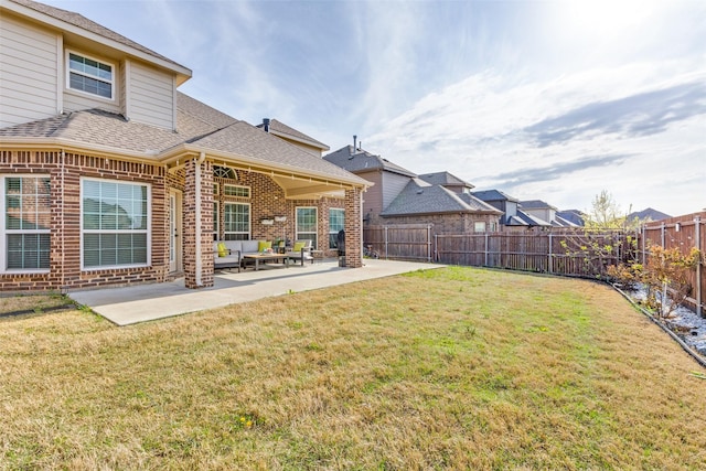 1324 Needle Cactus Dr, Fort Worth, TX 76177 - view of yard featuring a patio and outdoor lounge area