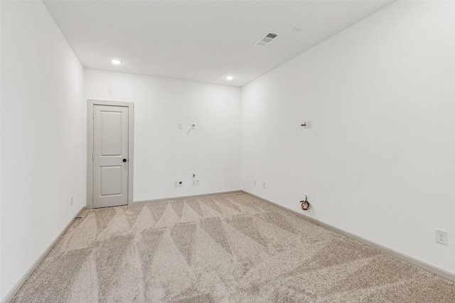 130 Scottish Way, Mansfield, TX 76063 - spare room featuring light colored carpet, recessed lighting, and baseboards