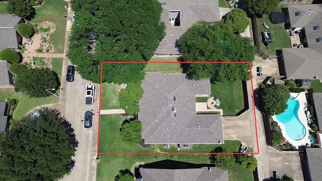 7624 Kevin Dr, Dallas, TX 75248 - aerial view of residential area with a pool