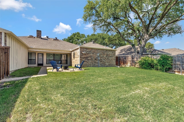 7624 Kevin Dr, Dallas, TX 75248 - view of yard with a patio and an outdoor fire pit