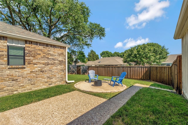 7624 Kevin Dr, Dallas, TX 75248 - view of yard with a patio and a fire pit