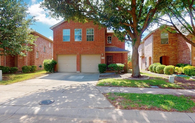 2225 Marion Dr, Mckinney, TX 75072 - traditional-style home featuring an attached garage, concrete driveway, and brick siding