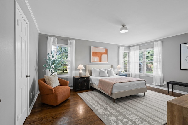 3824 Arundel Ave, Fort Worth, TX 76109 - bedroom with ornamental molding, baseboards, and wood finished floors