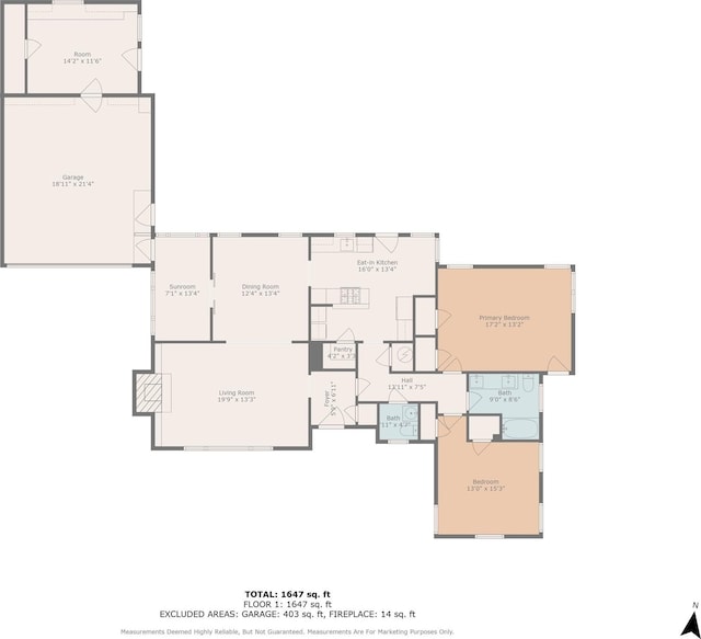 3824 Arundel Ave, Fort Worth, TX 76109 - home floor plan
